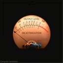 Simpson 25 1mA SCL -20 to +3VU for AM-864U Complete 41787-01 Illuminated, Dark