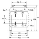 XL7C-4000-1A Front Dimensions