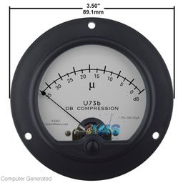 LARGE  ROUND 0-6V Dc PANEL METER  0-6000 SCALE 